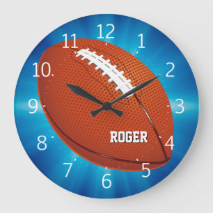 Grande Horloge Ronde Rugby de Personalizable