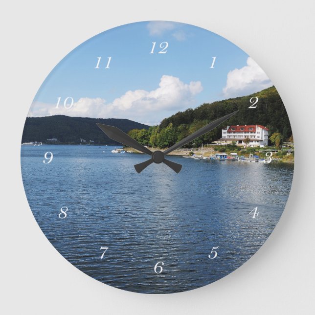 Grande Horloge Ronde Runde Wanduhr Edersee à Nordhessen (Recto)