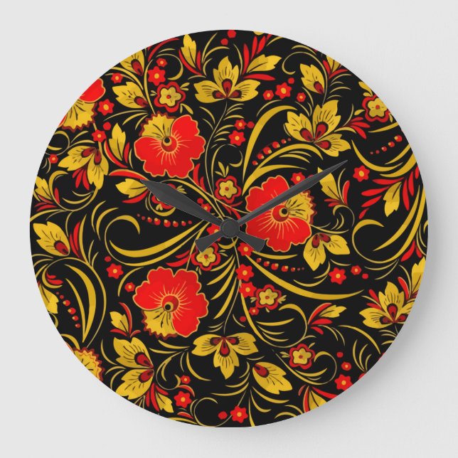 Grande Horloge Ronde Russian khokhloma (Recto)