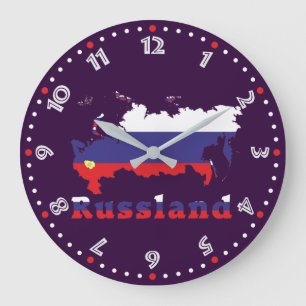 Grande Horloge Ronde Russland - Russia Wanduhr