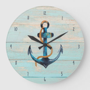 Grande Horloge Ronde Rustic Beach