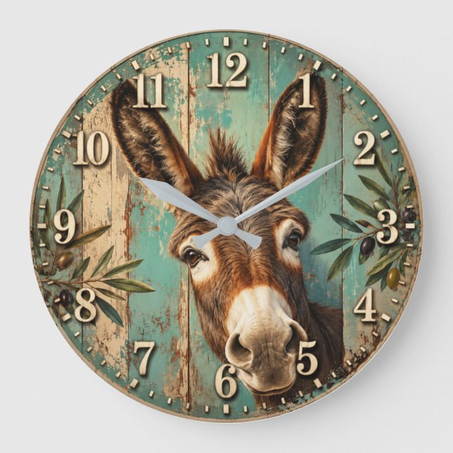 Grande Horloge Ronde Rustic Donkey (Recto)