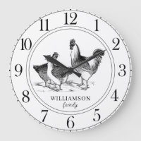 Rustic Farm House Chickens Nom de famille