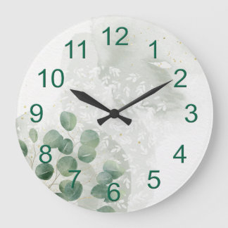 Grande Horloge Ronde Rustic Sunflower