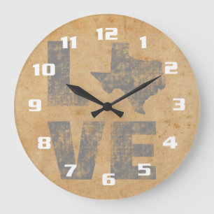 Grande Horloge Ronde Rustic Texas
