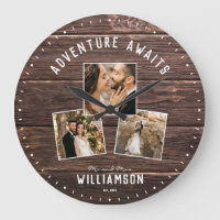 Rustic Wedding Photo Collage Keepsake moderne