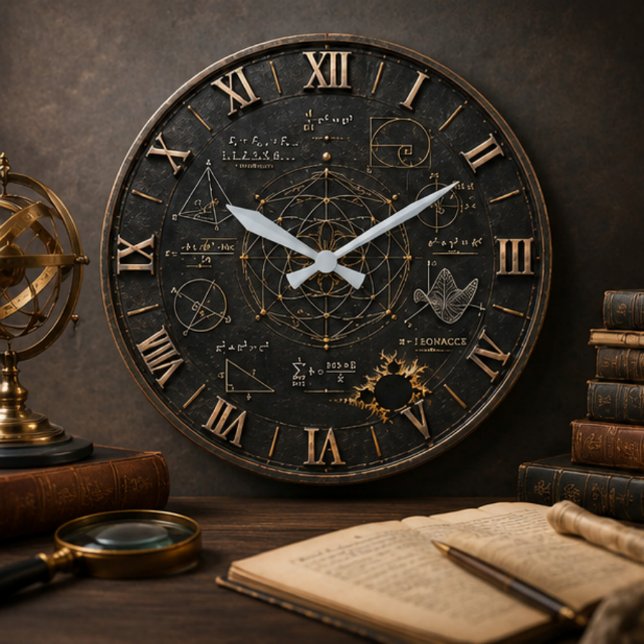 Grande Horloge Ronde Sacred Geometry Math  (Créateur téléchargé)