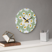 Sage Green Daisy Fleur Sauvage Monogramme