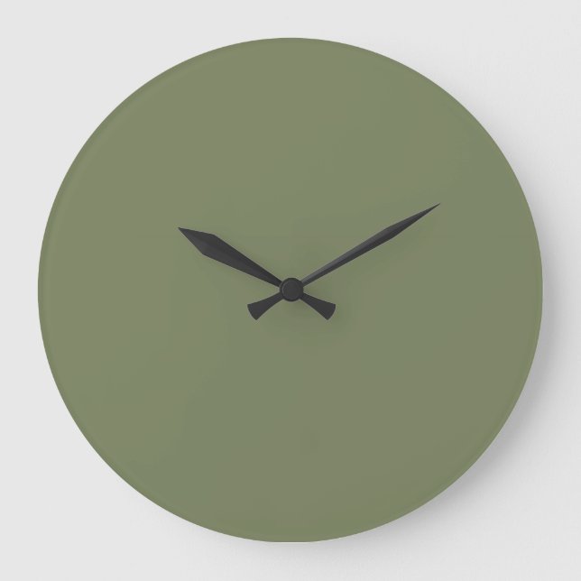 Grande Horloge Ronde Sage Green Solid Color (Recto)