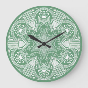 Grande Horloge Ronde Sage Mandala
