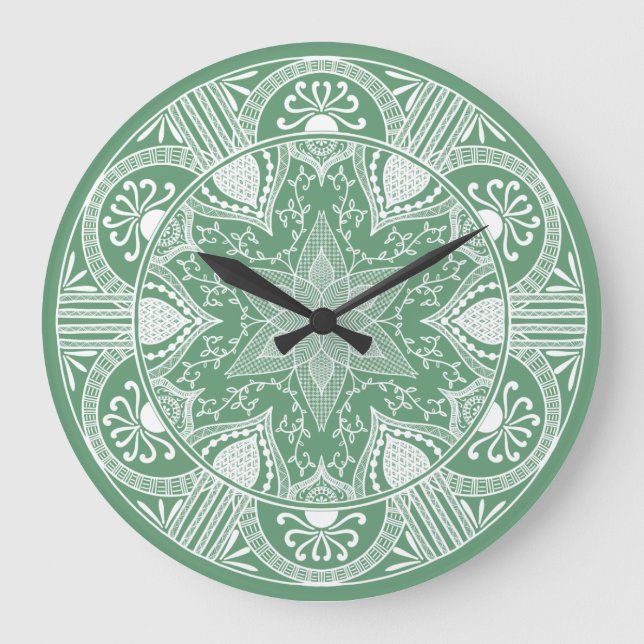 Grande Horloge Ronde Sage Mandala (Recto)