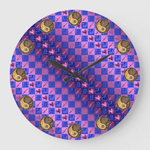 Grande Horloge Ronde Sagittaire & Bœuf de Terre
