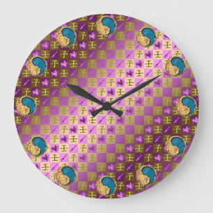 Grande Horloge Ronde Sagittaire & Rat d'eau