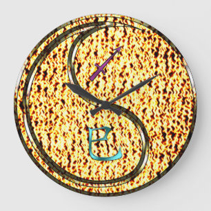 Grande Horloge Ronde Sagittaire & Serpent de Feu