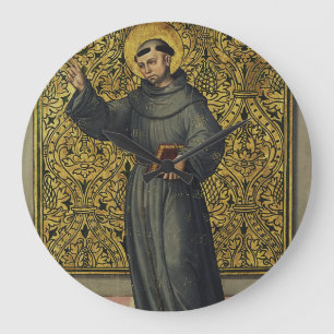 Grande Horloge Ronde Saint Bernardin de Sienne Art de style Renaissance