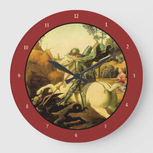 Grande Horloge Ronde "Saint George et le dragon" de Raphaël (vers 1505)