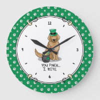 Saint Patrick's Day Golden Retriever Chien
