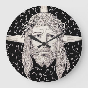 Grande Horloge Ronde Saint Visage de Jésus-Christ