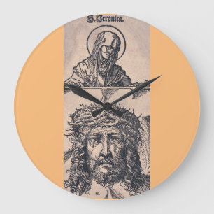 Grande Horloge Ronde Sainte Véronique avec le Vernicle par Hans Burgkma