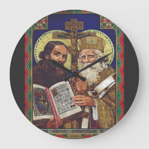 Grande Horloge Ronde Saints Cyrille et Méthode Apôtres des Slaves