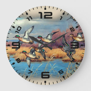 Grande Horloge Ronde Saison Canard