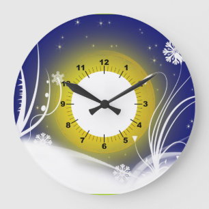 Grande Horloge Ronde Saison de la neige hiver heureux famille amis Dest