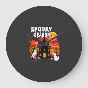 Grande Horloge Ronde Saison Halloween épouvantable (2)