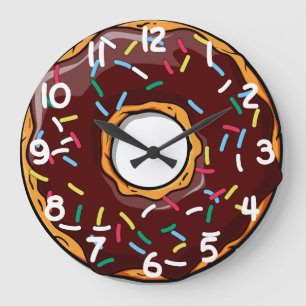 Grande Horloge Ronde Salade de chocolat avec arrosage