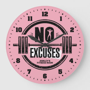 Grande Horloge Ronde Salle De Fitness pour femmes Clock mur personnalis