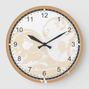 Grande Horloge Ronde Sand and White Yin & Yang