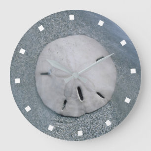 Grande Horloge Ronde Sanddollar sur la plage   Sanibel Island, Floride