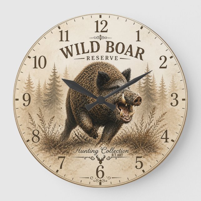 Grande Horloge Ronde Sanglier (Recto)