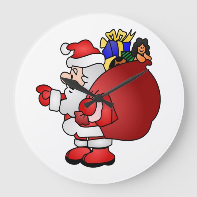 GRANDE HORLOGE RONDE SANTA CLAUS (Recto)