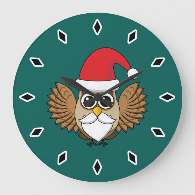 Grande Horloge Ronde Santa Claus Owl (Recto)