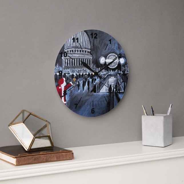 Grande Horloge Ronde Santa in London Painting by Alfred Fox (Bureau)