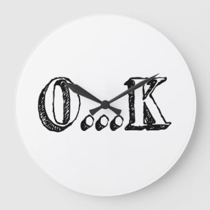 Grande Horloge Ronde Sarcastique OK