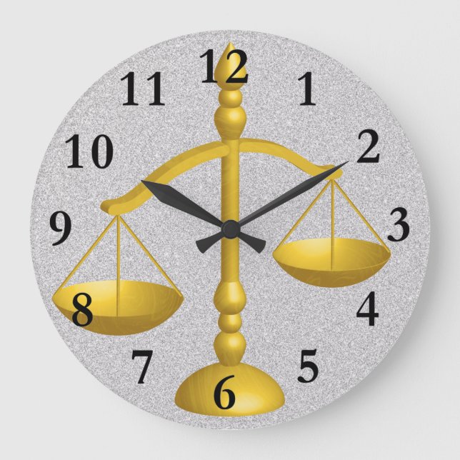 GRANDE HORLOGE RONDE SCALES OF LAW AND JUSTICE (Recto)