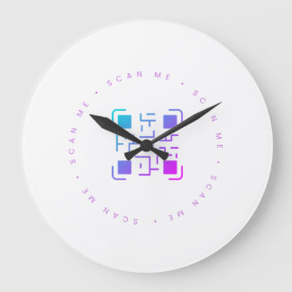Grande Horloge Ronde Scannez-moi