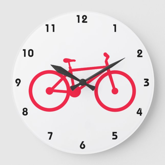 Grande Horloge Ronde Scarlet rouge bicycle (Recto)