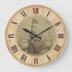 Grande Horloge Ronde Scène marine