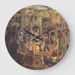 Grande Horloge Ronde Scènes de la Crucifixion du Christ