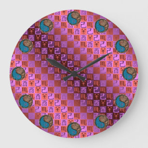 Grande Horloge Ronde Scorpion & Coq de Terre