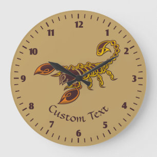 Grande Horloge Ronde Scorpion de noeud céleste