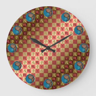 Grande Horloge Ronde Scorpion & Rat de terre