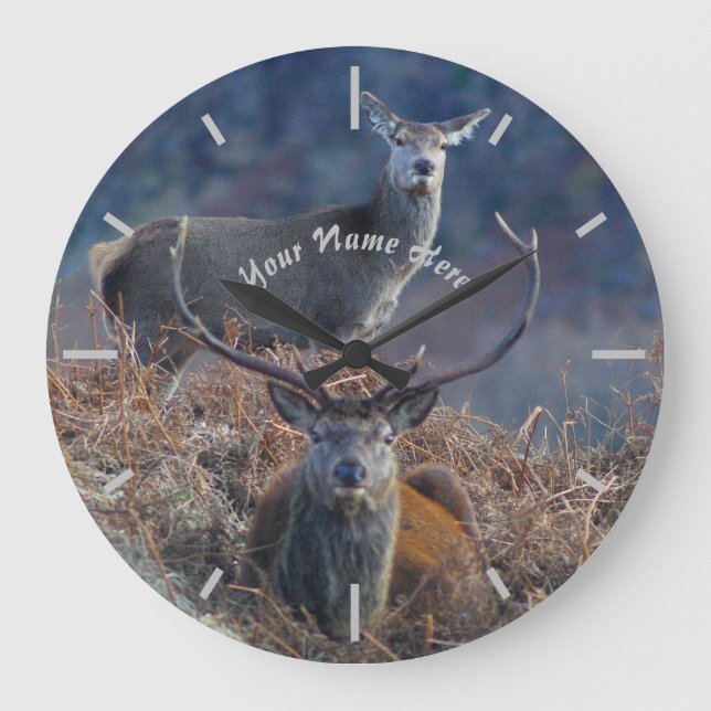 Grande Horloge Ronde Scottish red deer (Recto)