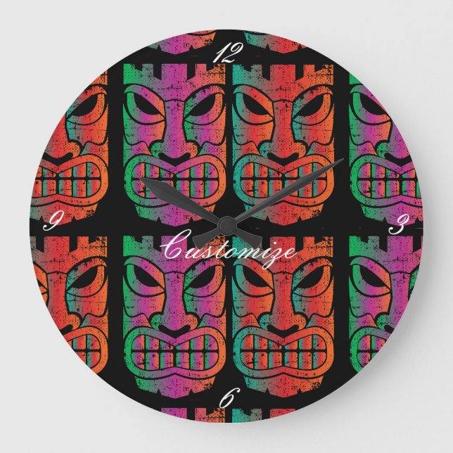 Grande Horloge Ronde Sculpture Twin Tiki Thunder_Cove (Recto)