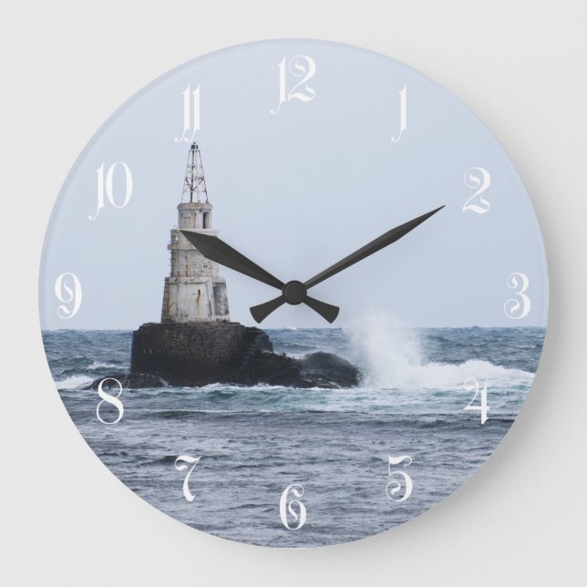 Grande Horloge Ronde Seascap with lighthouse (Recto)
