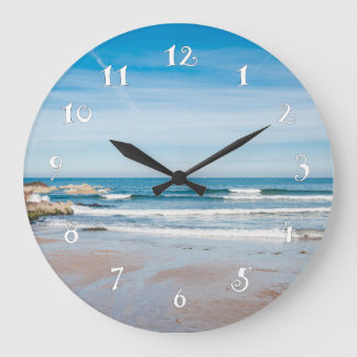Grande Horloge Ronde Seaside landscape, beautiful wall clock