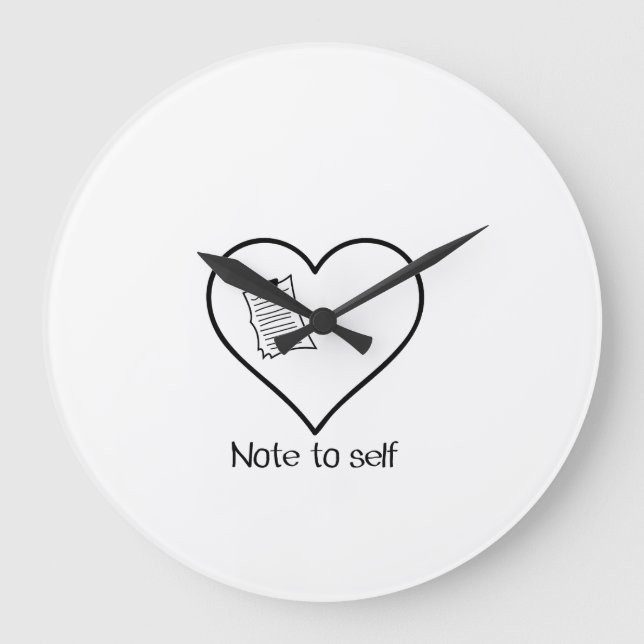 Grande Horloge Ronde self love (Recto)