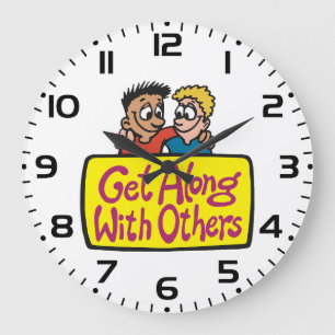 Grande Horloge Ronde S'entendre avec les autres Amis Bienveillance et U